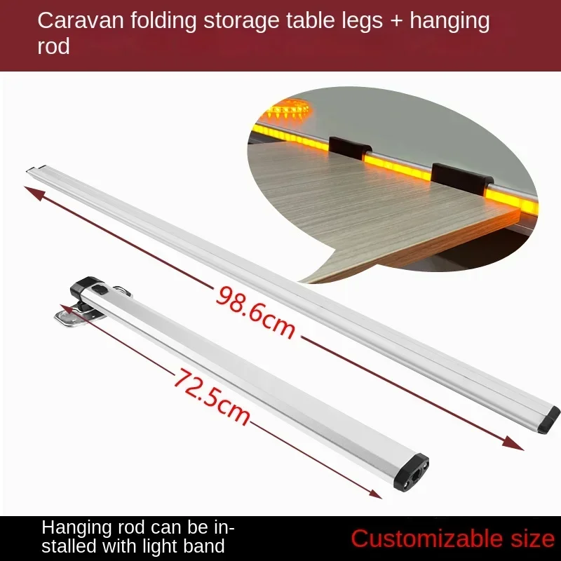 RV folding table legs accessories, trailer modification, table support bracket, detachable aluminum alloy storage table legs for