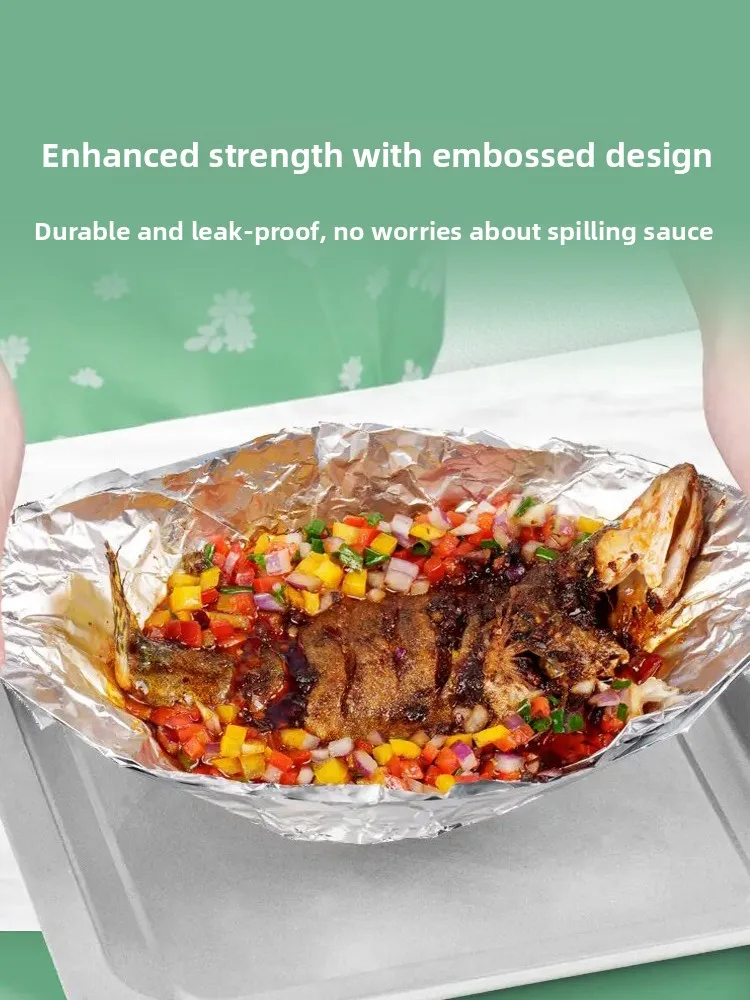 Miaojie Thi Foil Baking Paper Boxed Kitchen Cooking Baking Barbecue Oven Air Fryer  Non-Burnt Easy to Use view 2