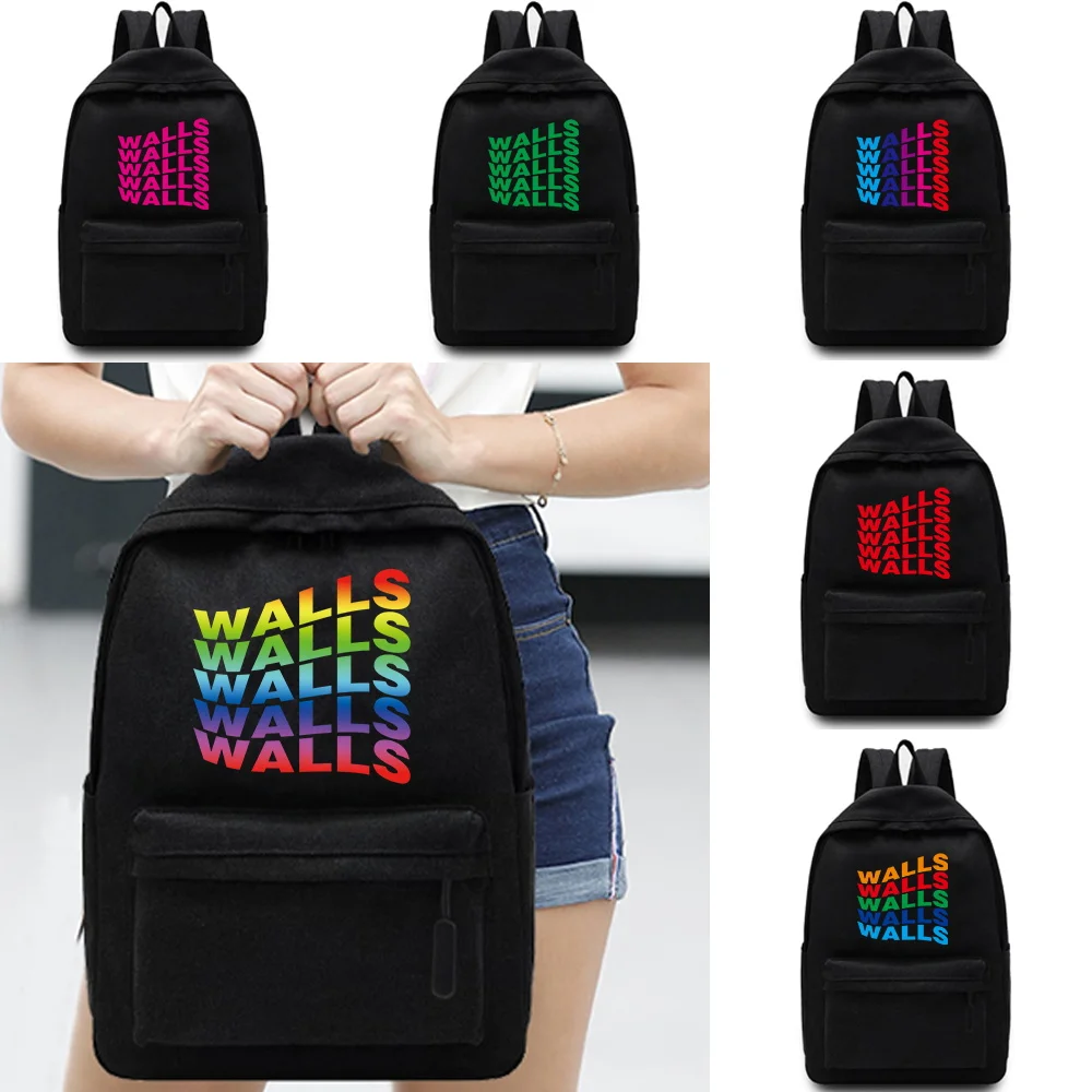 

Stylish and Simple Laptop Backpack Unisex Sports Bag Walls Printed Leisure Backpack