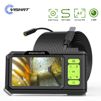 4.3 Inch IPS Screen Industrial Endoscope Camera HD1080P Car Inspection Borescope Waterproof Rigid Autofocus Camera 1920P 2600mAh