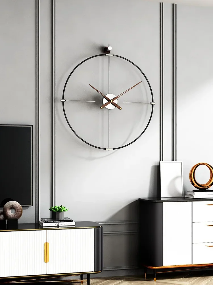 

Minimalist Art Clock Wall Clock Living Room Home Affordable Luxury Clock Nordic Minimalist Wall Hanging