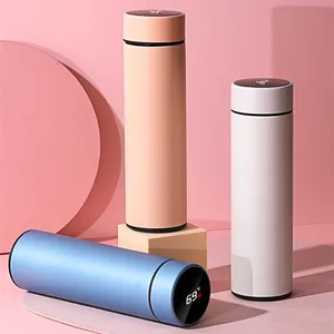 500 ml Digital Thermos Cup Intelligent Tempeature Display Water bottle heat preservation vacuum thermos for coffee tea coffee 8 Main Sales Digital Thermal Bottle - №7