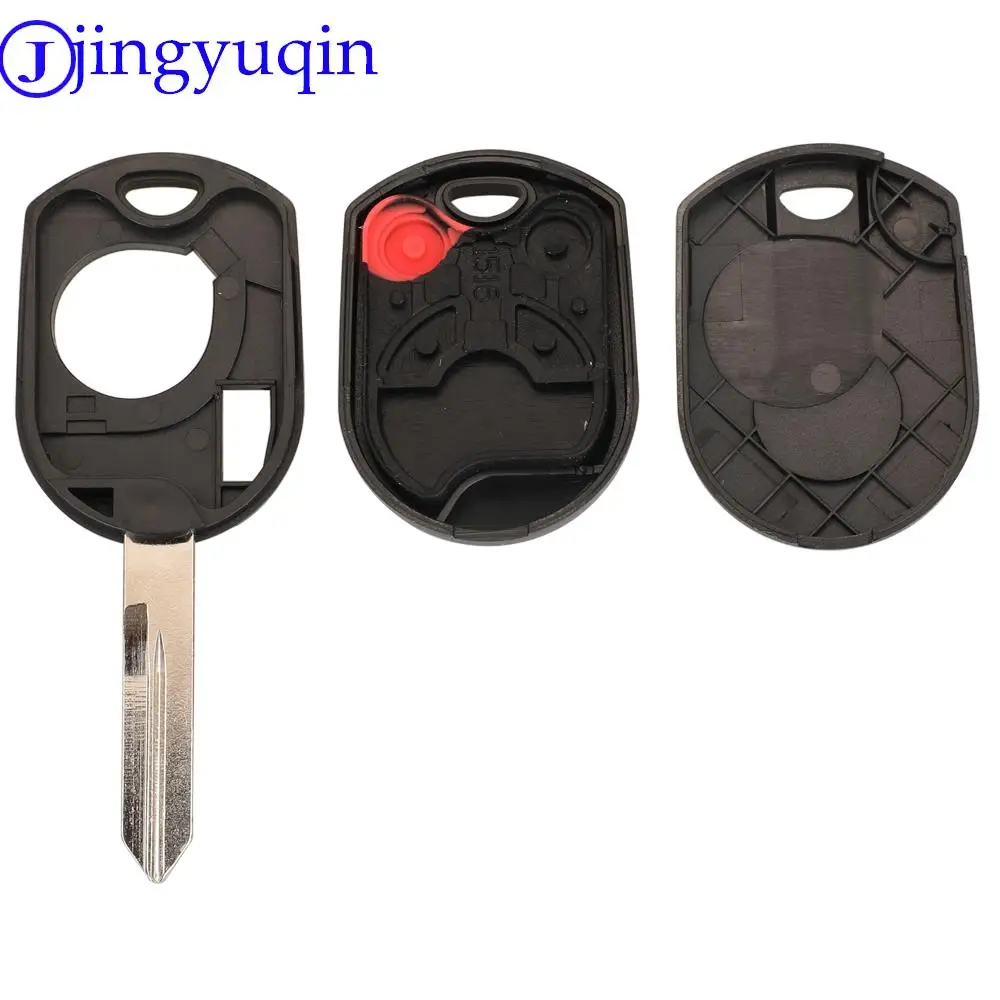Jingyuqin-carcasa de llave de coche remota, carcasa de 3/4 botones para Ford Mercury Edge Escape Expedition Flex Fusion Mustang Taurus para Lincoln