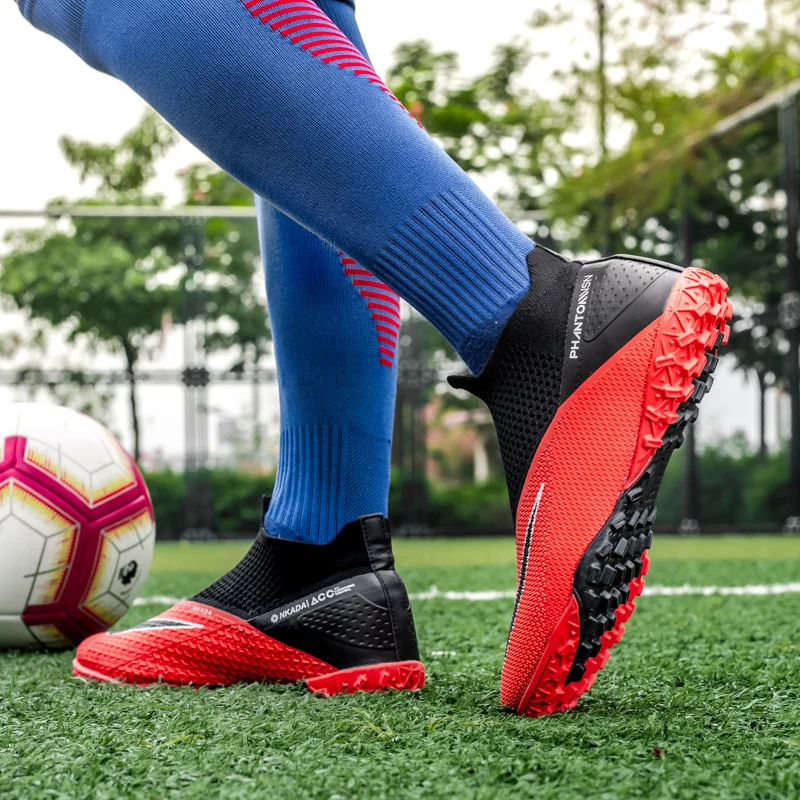 New Men Football Boots High-quality Soccer Shoes Soccer Cleats Professional Turf Training Shoes Ultralight Futsal Match Non-Slip