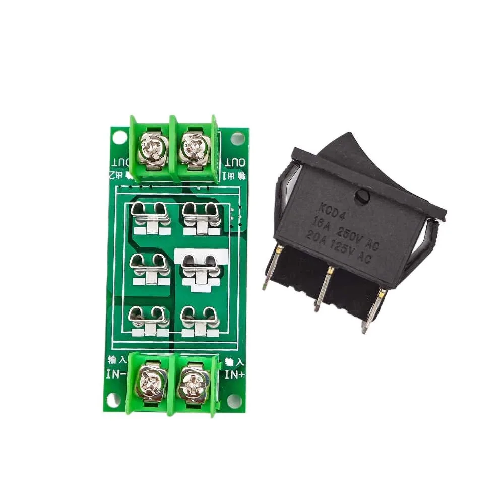 

Motor Forward and Reverse Switch 0-120V Motor Controller Switch 0-20A Forward/Stop/Reverse Two/Three Gear Motor Control Module