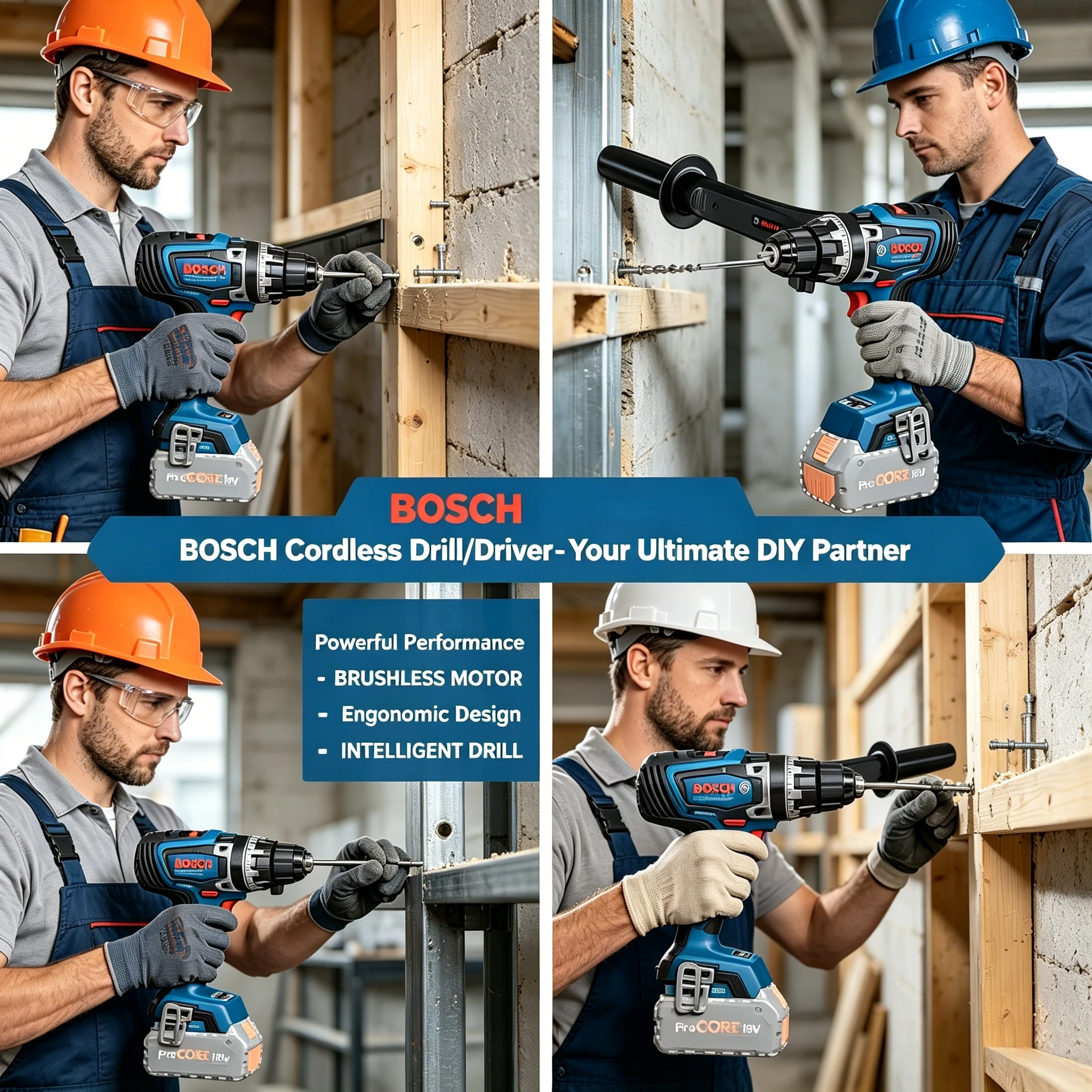 

New Bosch GSR 18V-150 C Brushless Driver, Keyless Chuck for Fast Bit Swaps, Ideal for Outdoor Construction & Renovation