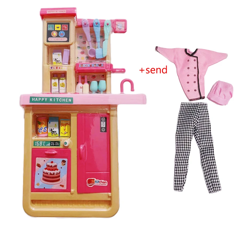 

Kitchen Toy Foods For Doll Kids Toys Miniature Dollhouse Accessories Furniture Sofa For 11.5 Inch Dolls House Collection Present