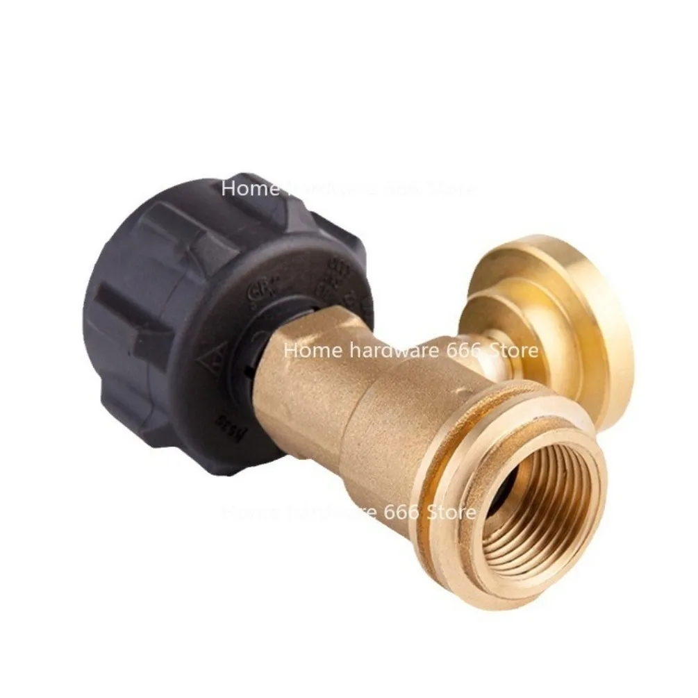 

Propane Cylinder Adapter with Pressure Gauge Inflation Connector North American Gas Tank Copper Adapter