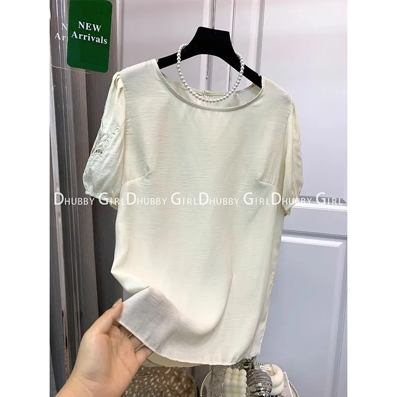 

Solid Color Loose Casual Party T-Shirts Girls Tshirts Short Comfortable Korean Vintage Fashion Tops For Women