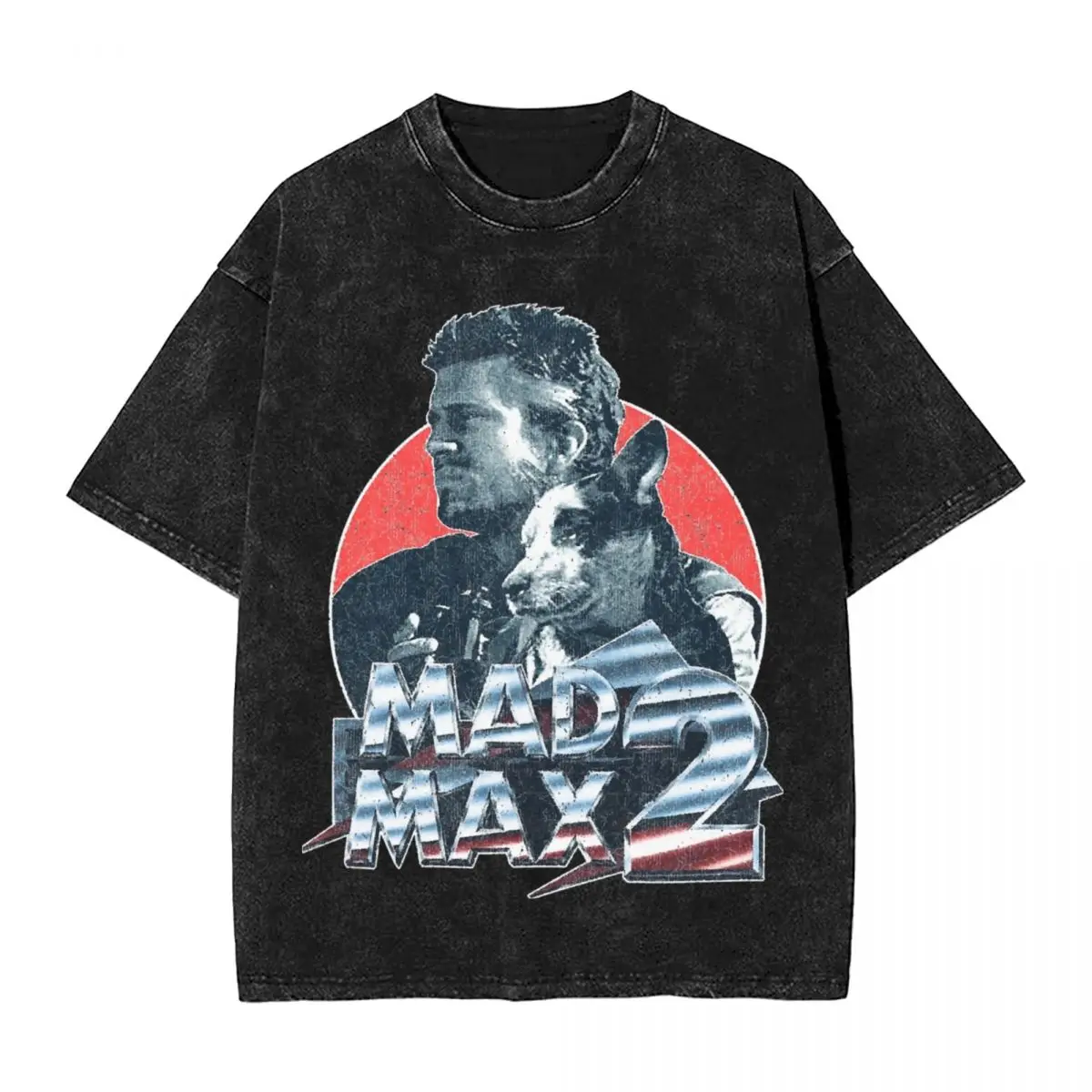

Great Rewards Mad Max Washed T Shirt Streetwear Vintage T-Shirt for Men Women Short Sleeve Oversize Graphic Printed Tee Shirt