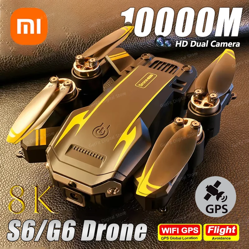 Xiaomi S6/G6 Pro Mini Drone Professional 4K HD Camera For Optical Flow Localization 4 sided Obstacle Avoidance Quadcopter New