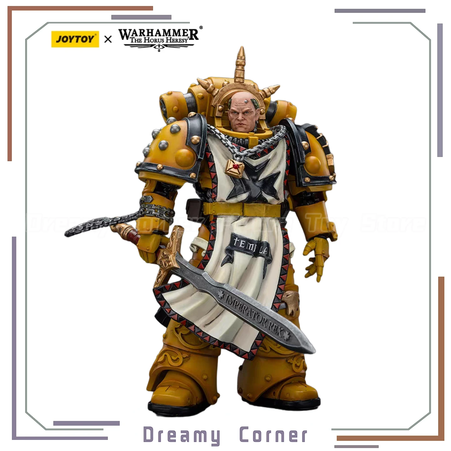 

【В наличии】JOYTOY Warhammer 40K Imperial Fists Sigismund First Captain of The Imperial Fists 1/18 Фигурки Модель игрушки