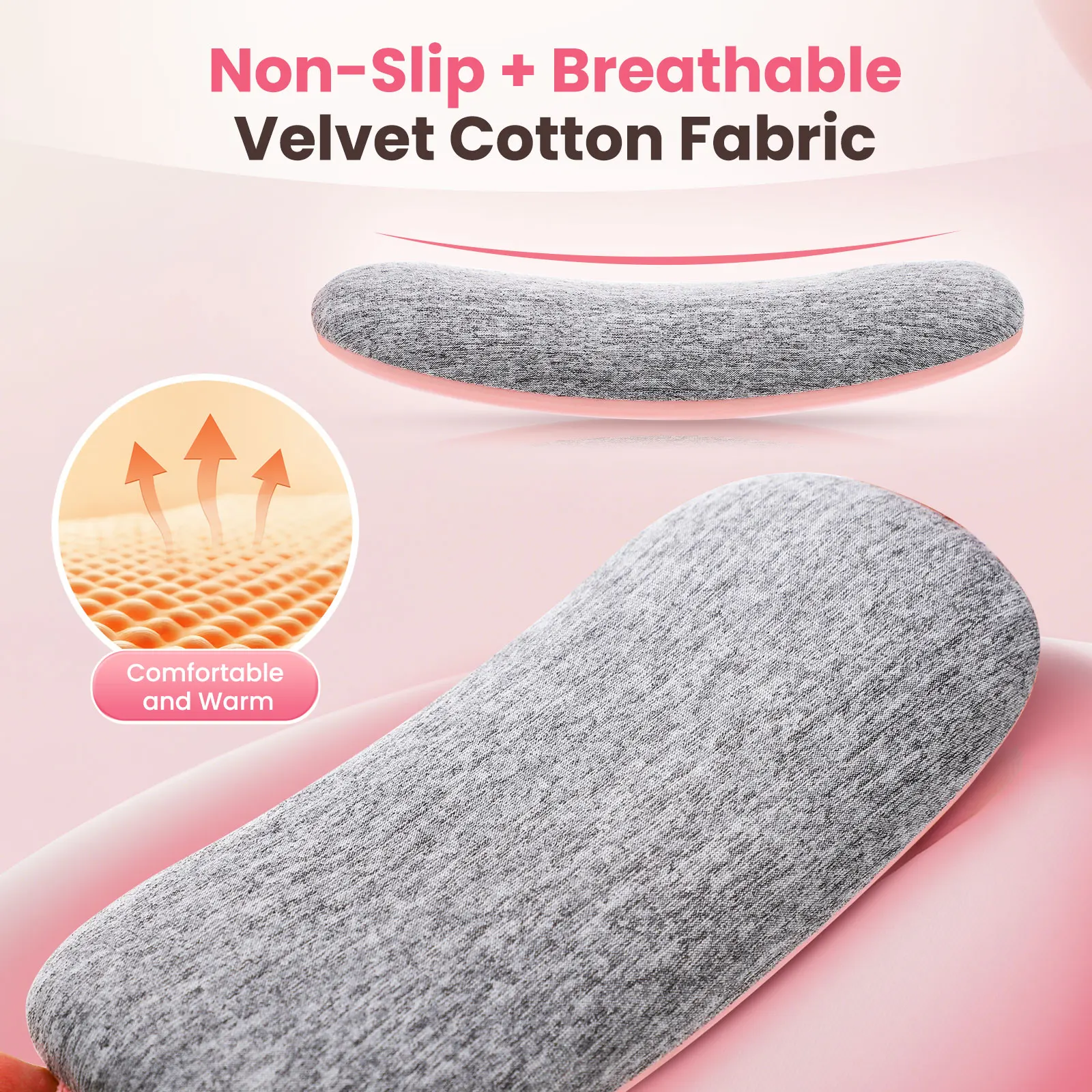 Electric Fast Heating Vibration Waist Massage Belt Smart Warm Palace Women Menstrual Heating Pad for for Cramps Period Relief view 5