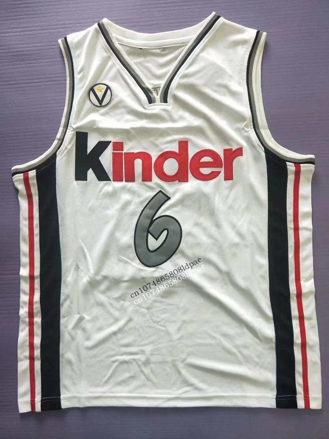 6 Manu Ginobili Bologna Kinder Bologna Vitus National man basketball jerseys size S-3XL