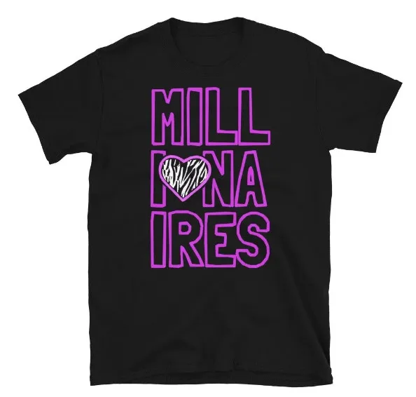 

MILLIONAIRES Stacked Logo with Heart MySpace Scene Band T-Shirt