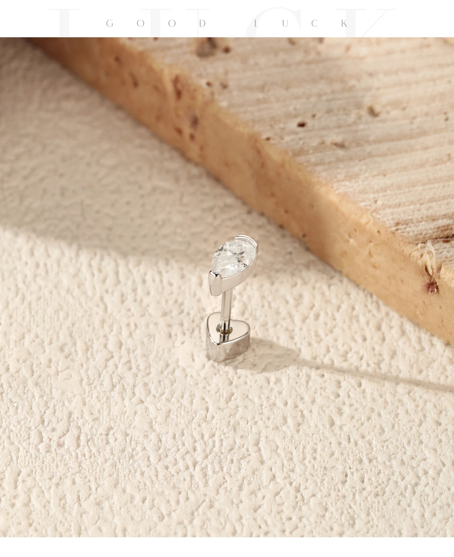 MODIAN 1PC D Moissanite Cartilage Stud 925 Sterling Stapelbare Schraub-Ohrstecker in mehreren Formen für Frauen Urlaubsschmuck – Detail 37