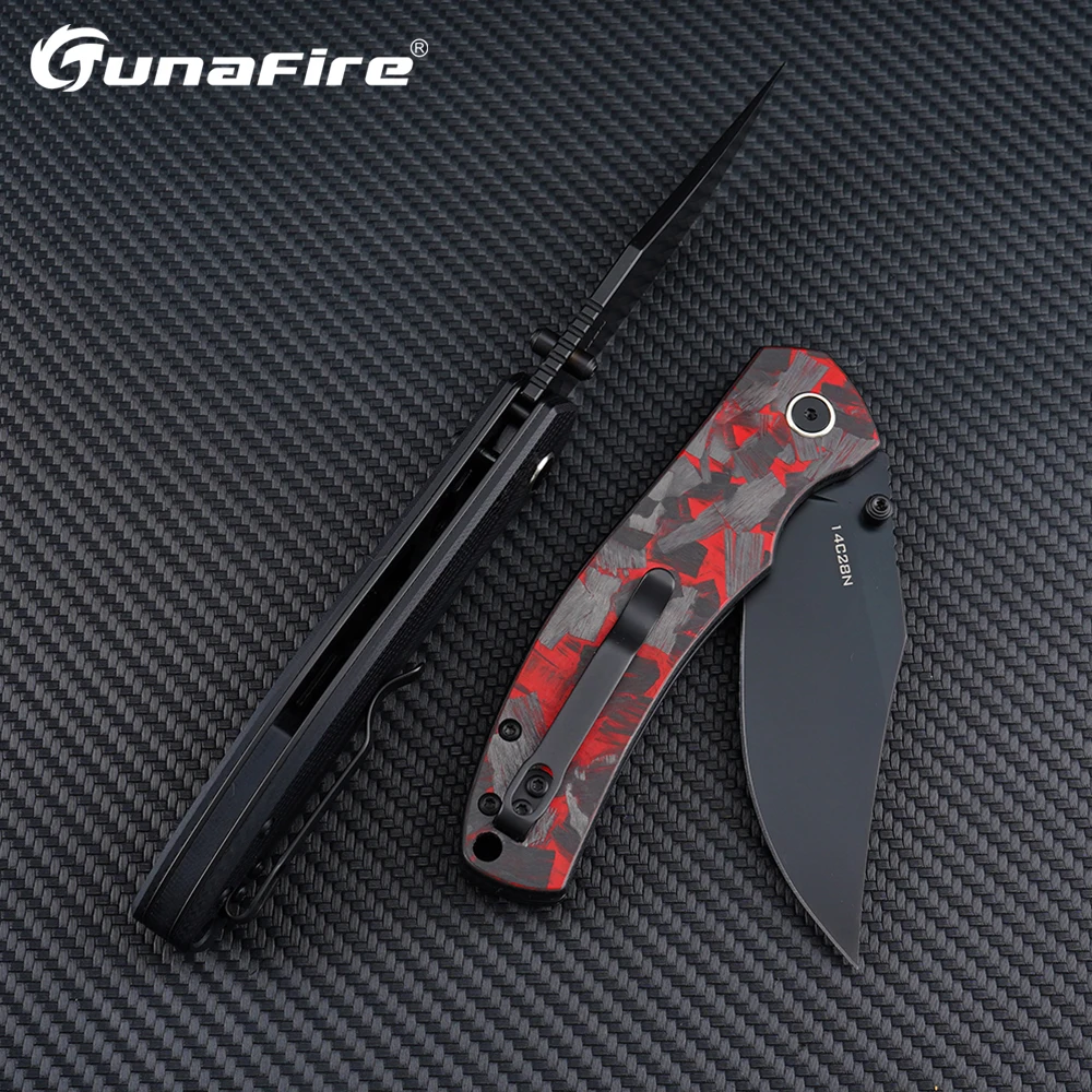 

Новые складные ножи Tunafire EDC с лезвием из стали 14C28N и рукоятью из G10/углеродного волокна, карманный нож для выживания, кемпинга, охоты, универсальный инструмент для мужчин