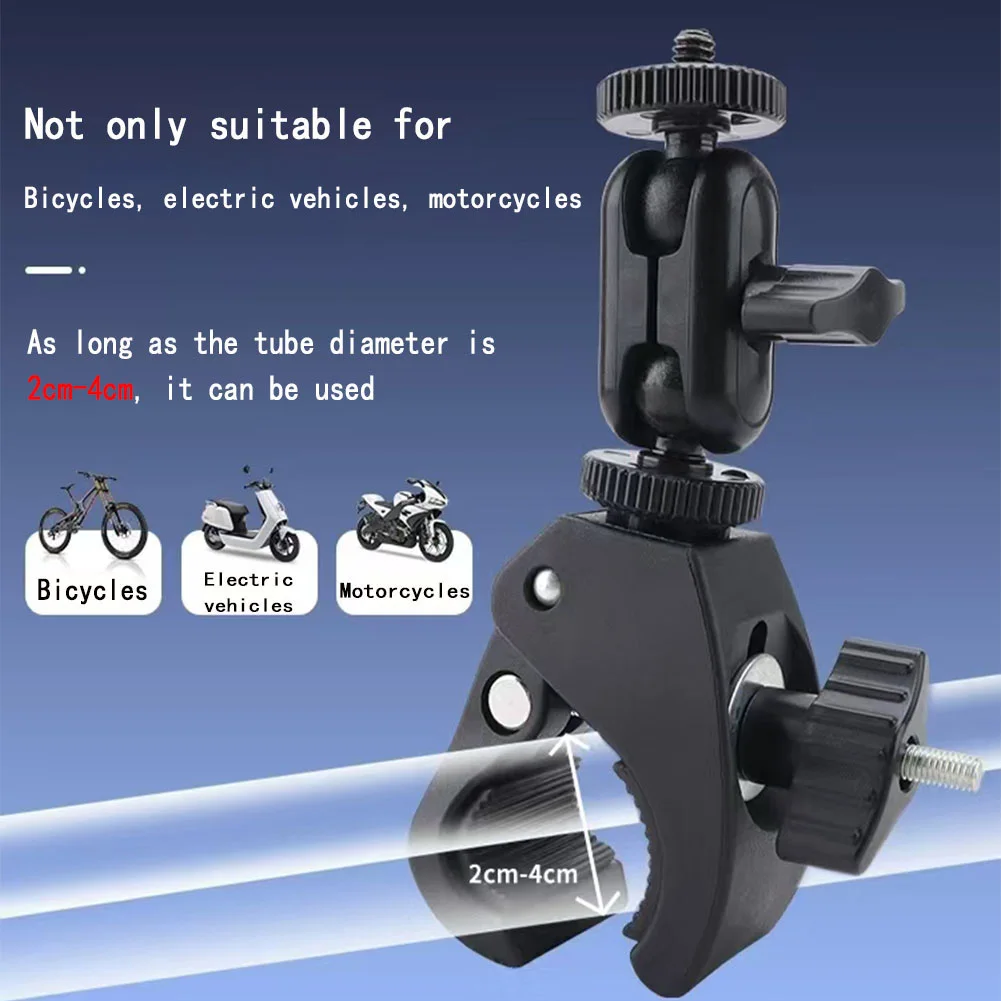 Uchwyt motocyklowy na kierownicę GoPro, podwójny klips krabowy do kamery Insta 360 X5 X4 DJI OSMO, akcesoria do kamer sportowych — zdjęcie produktu 4
