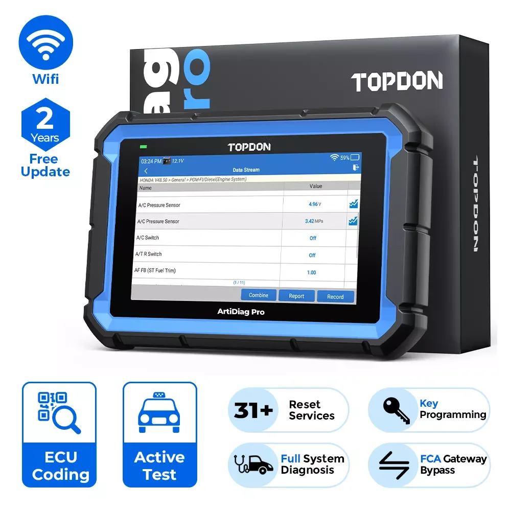 

TOPDON ArtiDiag Pro Automotive Vehicle Obd2 Scanner Car Engine Fault Code Ecu Online Coding Tools All system Car Diagnostic Tool