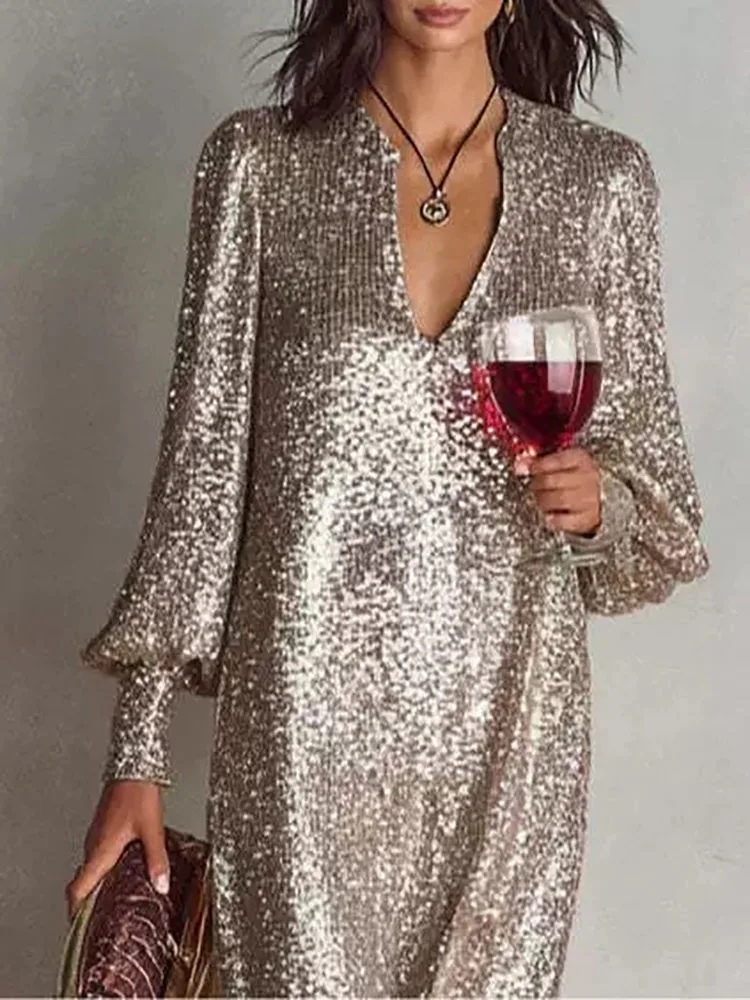 #77 Latest Womens Sequin Party Dress Price Drops