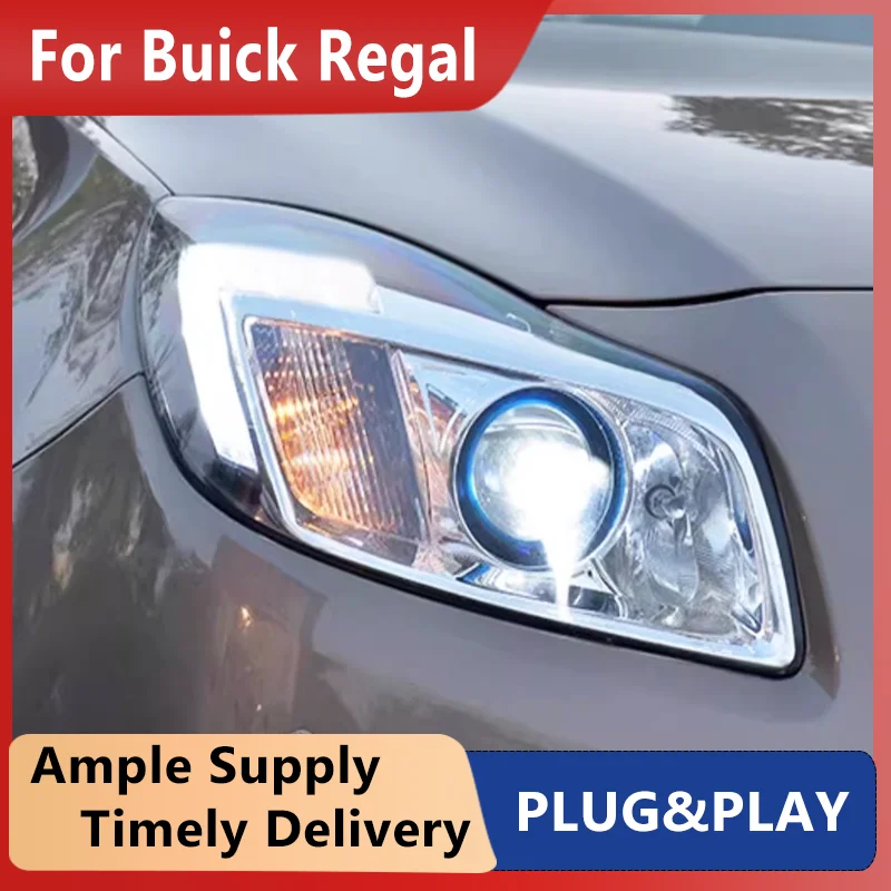 

LED Head Lights For Buick Regal 2009 2010 2011 2012 2013 GS Headlight Verano Opel Insignia Bi Xenon projector Lens front lamps