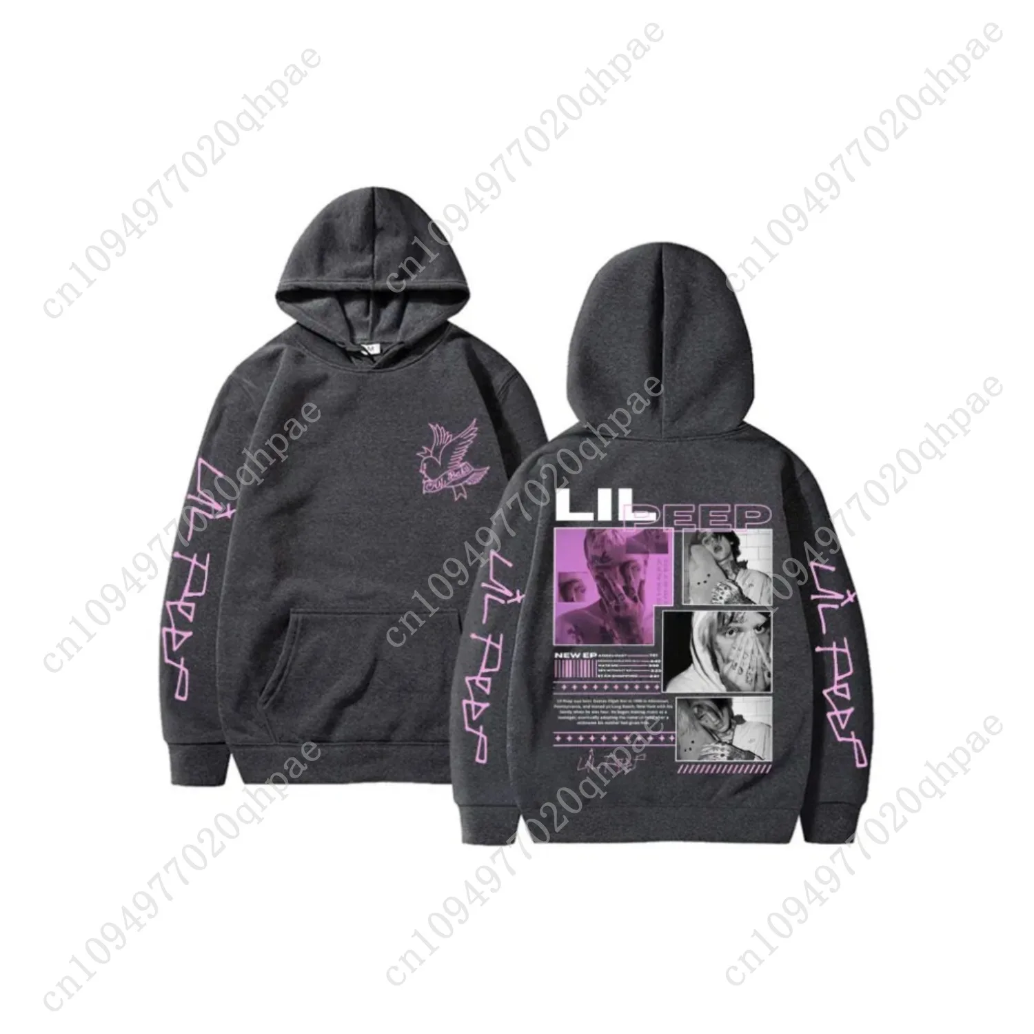 رائجة البيع جديد ليل اللمحة الجحيم الصبي Crybaby الهيب هوب الراب الجرافيك هوديي الرجال النساء Vintage البلوز المتضخم الذكور موضة الشارع الشهير #2