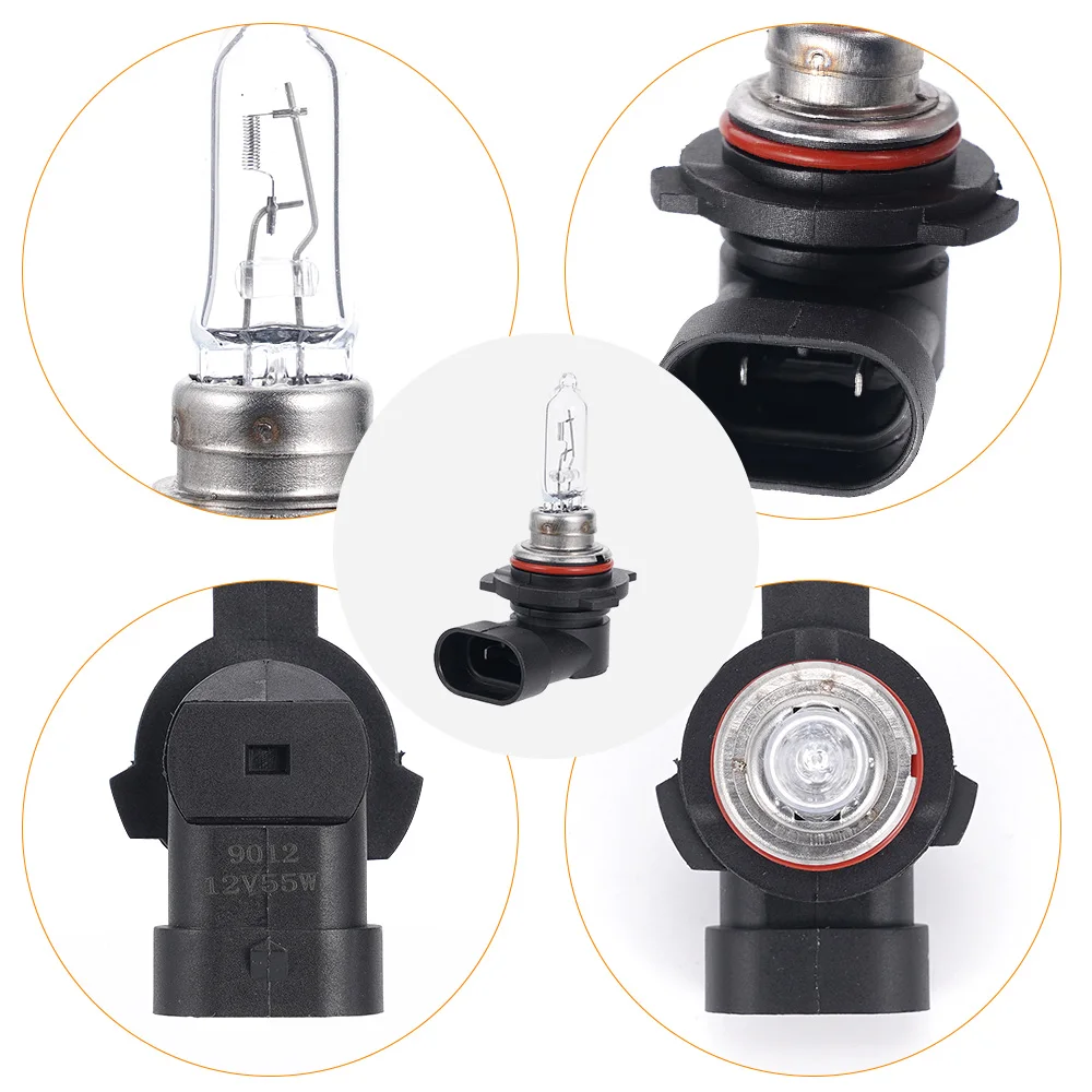 1/2Pcs HIR2 9012 LED Headlight Bulb High Power 12V 55W White Light Auto Headlamp Replacement Bulb Car Light Accessories