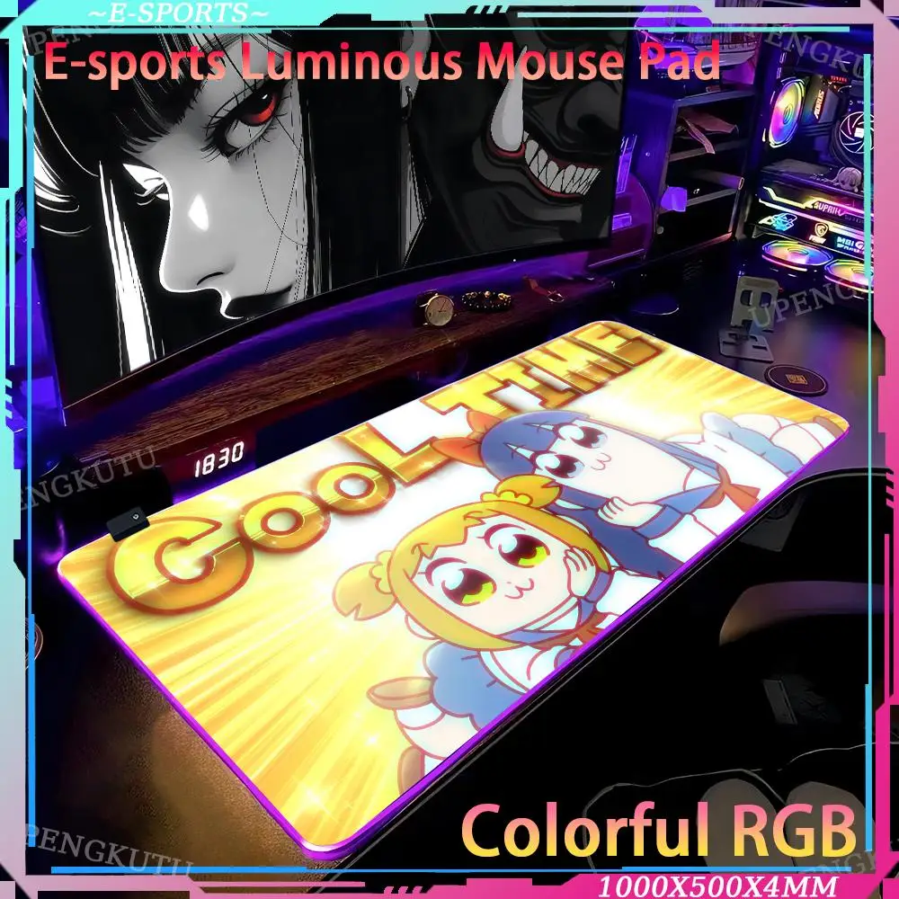 P_poputepipikku Mouse Pad Office accessories Writing accessories RGB gaming mouse pad Computer desk pad