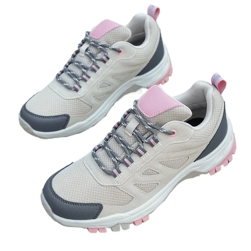 

Hiking Shoes Men Outdoor Lace-up Anti-slip Thick-soled Men Shoes Women Flat Breathable Wear-resistant Casual Sports Shoes Men
