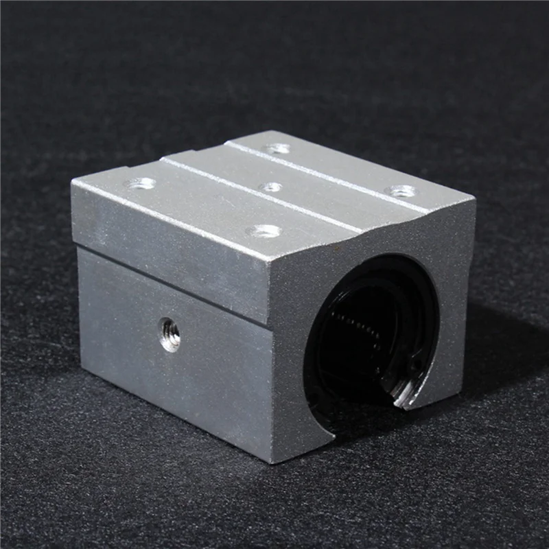Unidade deslizante de rolamento de esferas linear 4x sbr25uu, trilho guia de rolamento de luz linear de diâmetro de furo de 25mm cilíndrico-A78G
