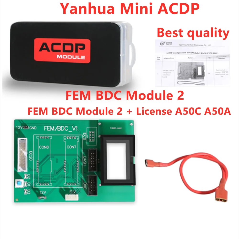 

Best Yanhua Mini ACDP for BMW FEM BDC Module 2 with License A50C A50A Support IMMO Key Programming