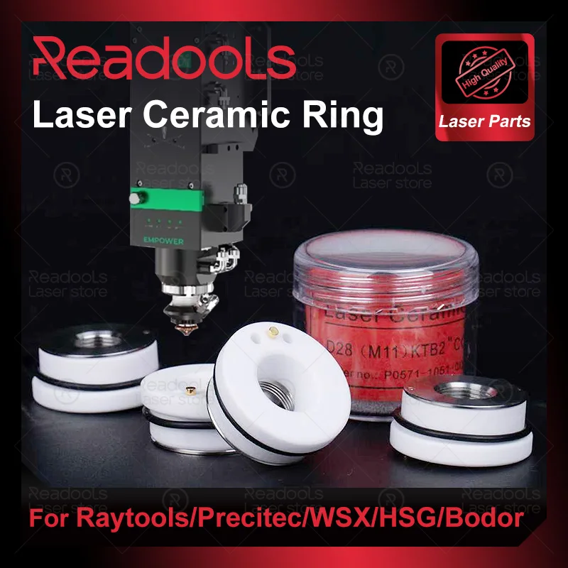 Fiber Laser Ceramic Ring D28 M11 D32 M14 D19.5 M8 Laser Ceramic Body Nozzles Holder for Raytools Precitec Laser Head