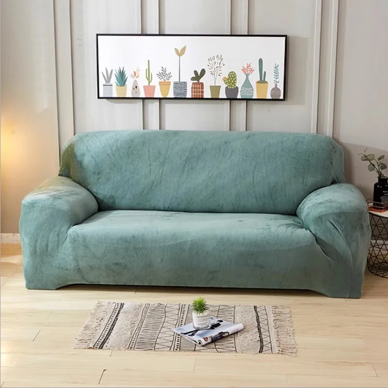Thickening Sofa Cover,Old Style Fashion Full Slip-Resistant Sofa Cover, All-Inclusive Plus Velvet Sofa Cover
