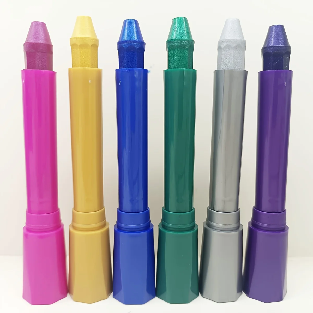 6-color metallic face painting, human body painting, festival events, face painting, crayons, easy to carry and clean