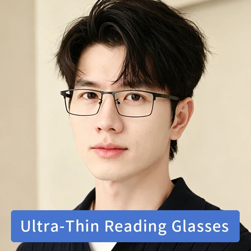 Ultra-Thin Lightweight Reading Glasses for Men, Anti Blue Light Stay Clear Magnifying Vision Readers,Magnifying glasses,