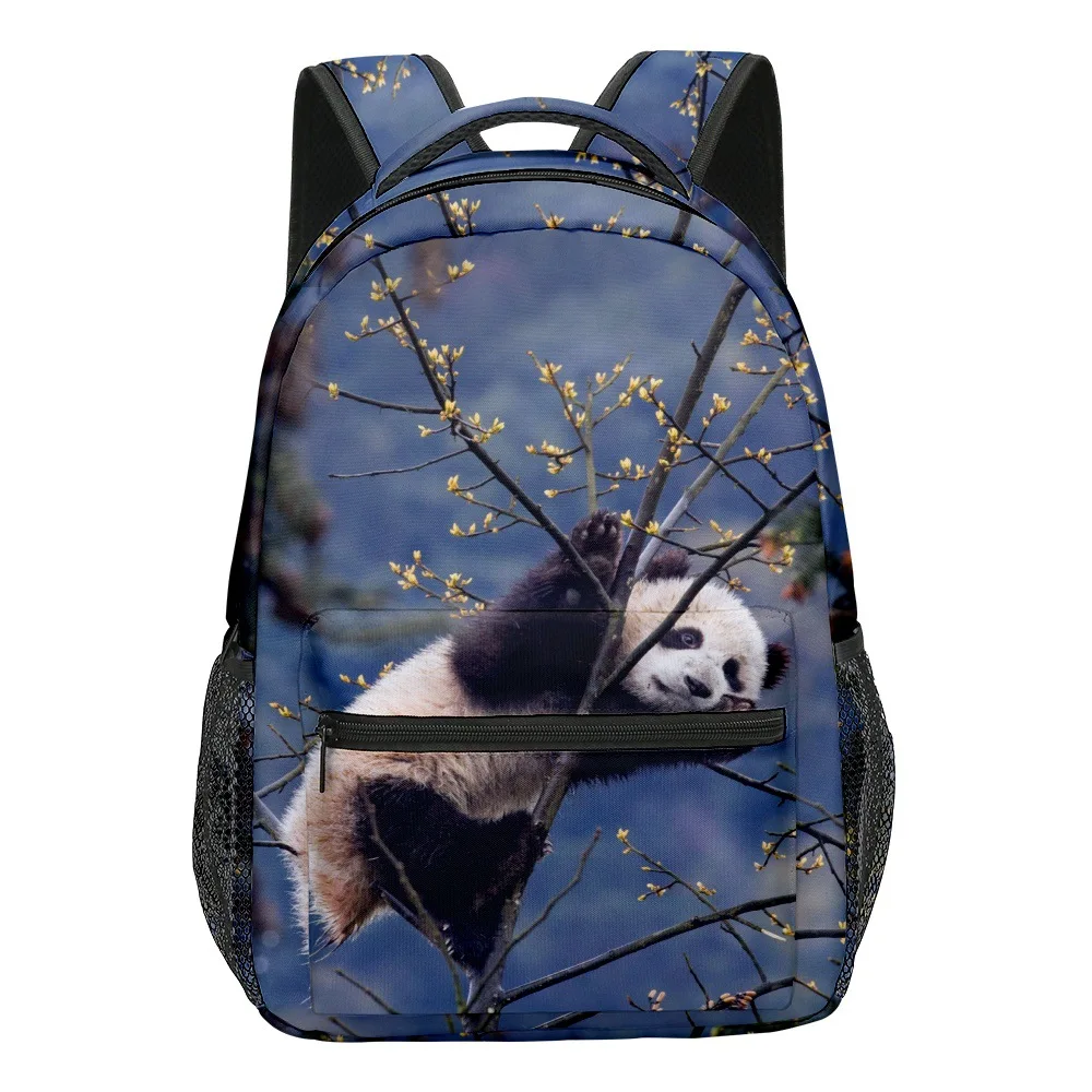 

Popular Kpop Youthful School Bags Unisex New Panda Travel Bags 3D Print Oxford Waterproof Notebook Shoulder Backpacks