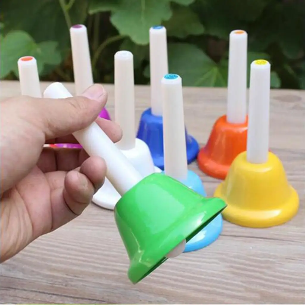 8 Note Diatonic Metal Bells for Kids Toy Chorus Wedding Family Party