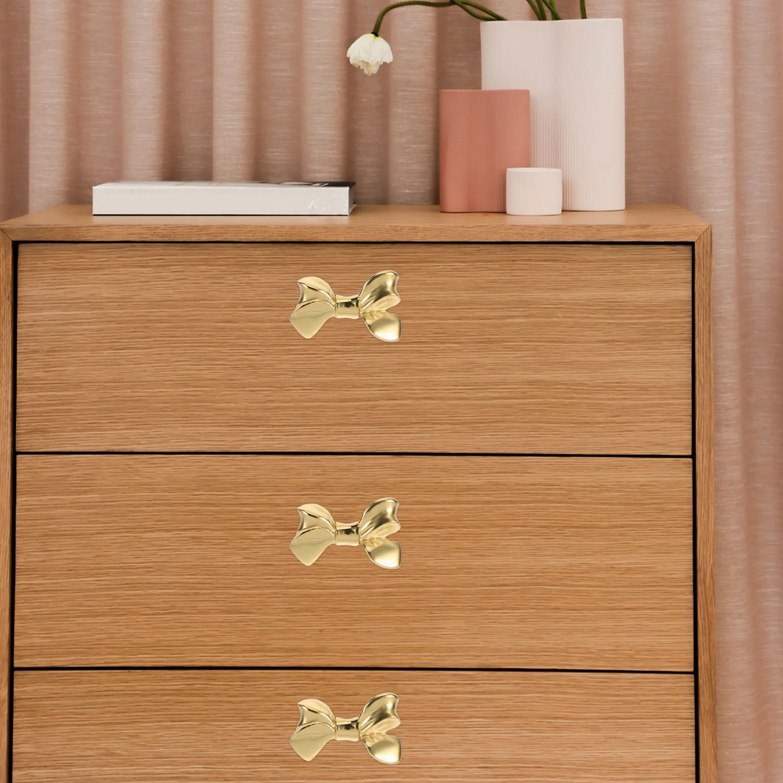 

Brass Bowknot Cabinet Knob Decorative Door Pull Handle for Drawer Cupboard Dresser Wardrobe Furniture Home Decor