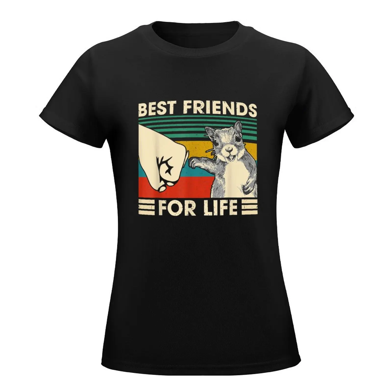 Squirrel Best Friend For Life T-Shirt customs design your own plus size tops oversized t shirts for Women