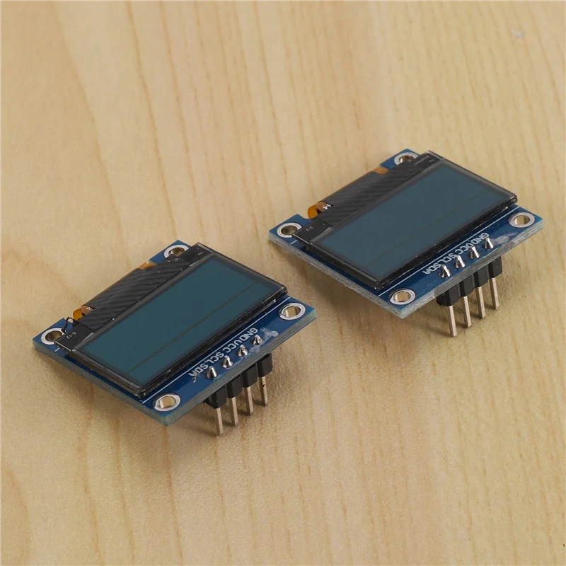 IDUD 8 pezzi modulo display OLED I2C IIC 128X64 modulo display da 0,96 pollici SSD1315 per Arduino UNO R3 STM con pin