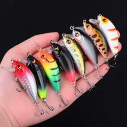 Crankbait wobbler artificial para lubina con acción minnow