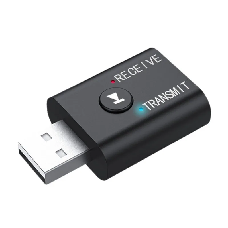 2 In 1 Bluetooth Audio Transmitter Receiver With HD Mic 3.5mm AUX USB Stereo Music Wireless Adapter For Car Kit Speaker TV PC