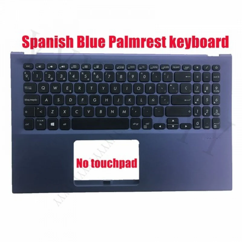 

QSиспанская синяя клавиатура с упором для рук для Asus Asus X512F X512U F512D F512F S512F S512U