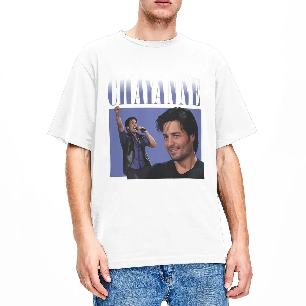 Men Chayanne Puerto Rican Latin Pop Singer T Shirt 100% Cotton Clothing Funny Short Sleeve Crewneck Tee Shirt 6XL T-Shirts