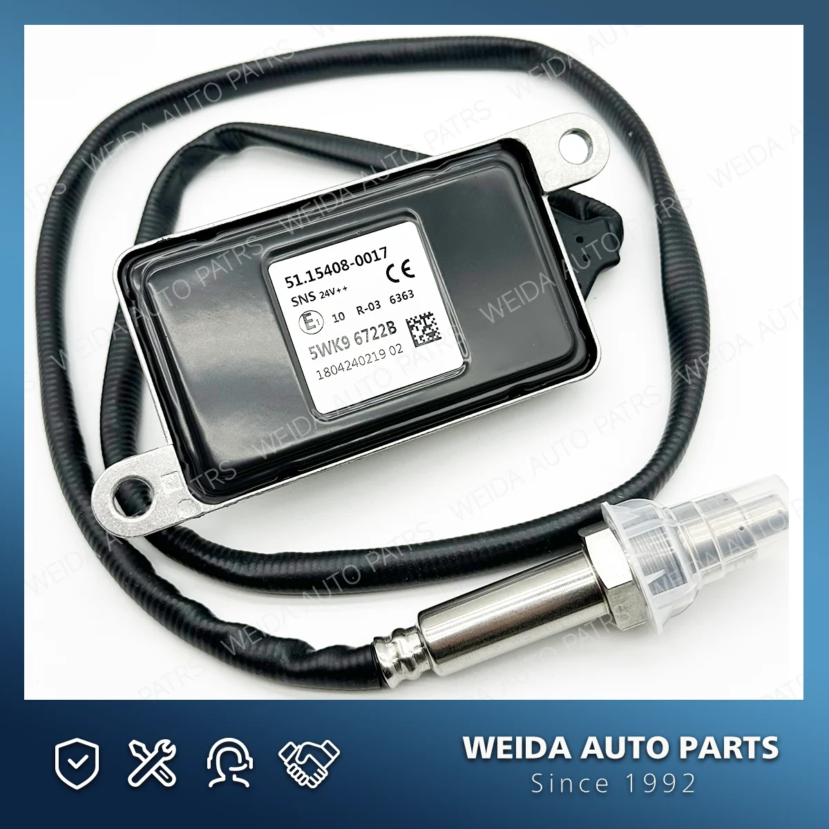 5WK96722B 51154080017 5WK9 6722B 51154080017 24V New Nitrogen Oxygen NOx Sensor 24VFor MAN Truck 24V