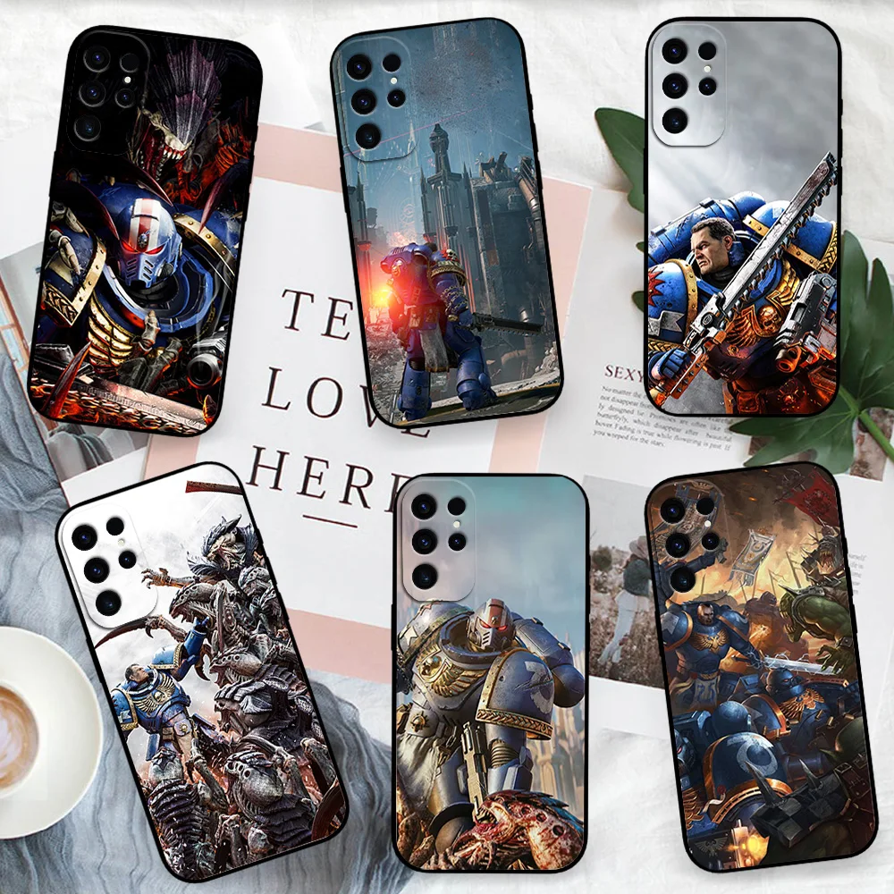 Classic Popular Game For Samsung Galaxy A54 A71 A72 A73 S22 S23 Ultra W-warhammerES 4K Cool Black Soft Cover