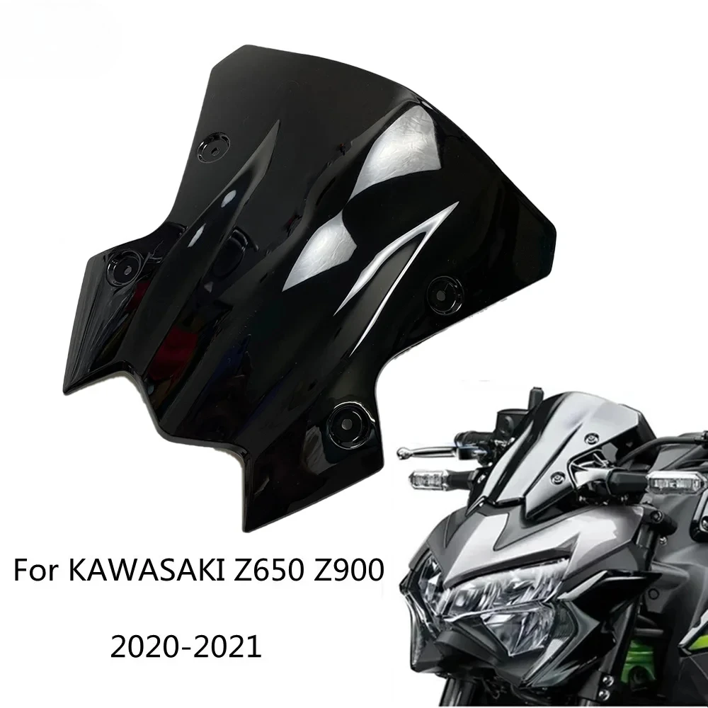 

For Kawasaki Z900 Z650 2020-2021 Motorcycle Windscreen Windshield Sun Visor Air Deflector Fairing Front Wind Shield Modification