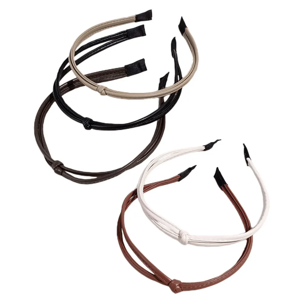 

5Pcs Women Knot Headband Thin Headbands Non Slip Fashion Hair Band Hair Accessory for Daily Party Wedding Knot Headband