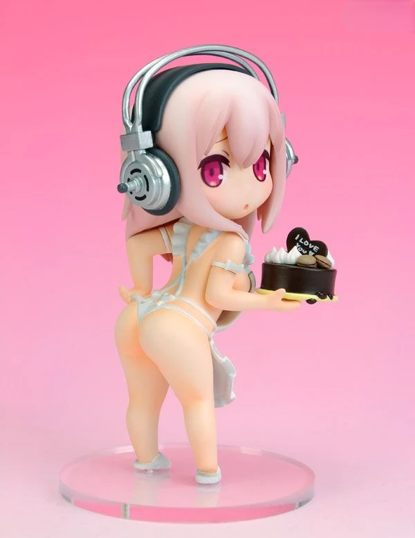 SUPERSONICO Q version maid Set of 3 Original genuine 8cm PVC Action Figure Anime Figure Model Toys Figure Collection Doll Gift