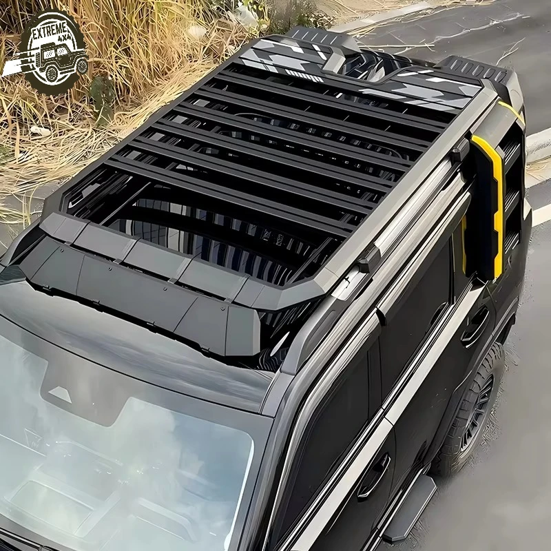 

Aluminum Alloy Car Roof Cargo Luggage Rack BasketsSide Ladder Side Box for RAV4 4WD 2009-2013